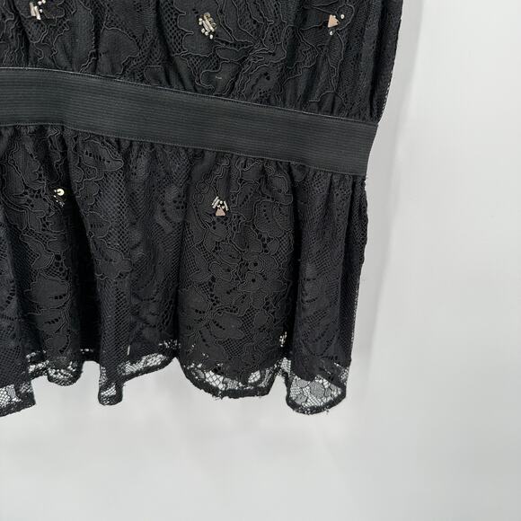 ANTHROPOLOGIE Meadow Rue Black Sleeveless Blouse // S - Picture 6 of 12